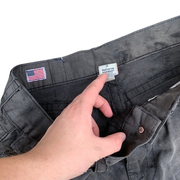 VINTAGE True Religion Jeans Size 36 JOEY SUPER T Gray Camo - Picture 7 of 11